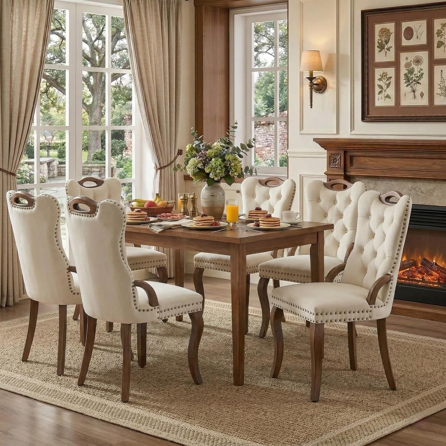 طقم كراسي مائدة يتكون من 6 قطع - مراجعة Furniture Hardware Manufacturer وسعره