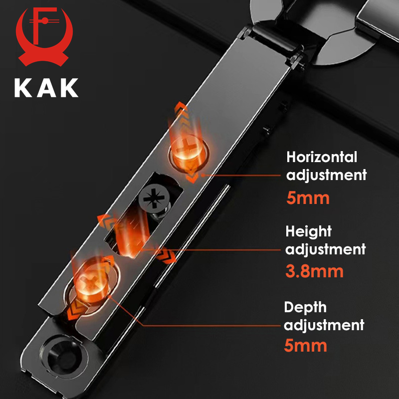 KAK 2 قطعة مفصلات المطبخ الهيد - مراجعة Cabinet Hinge Overlay وسعره